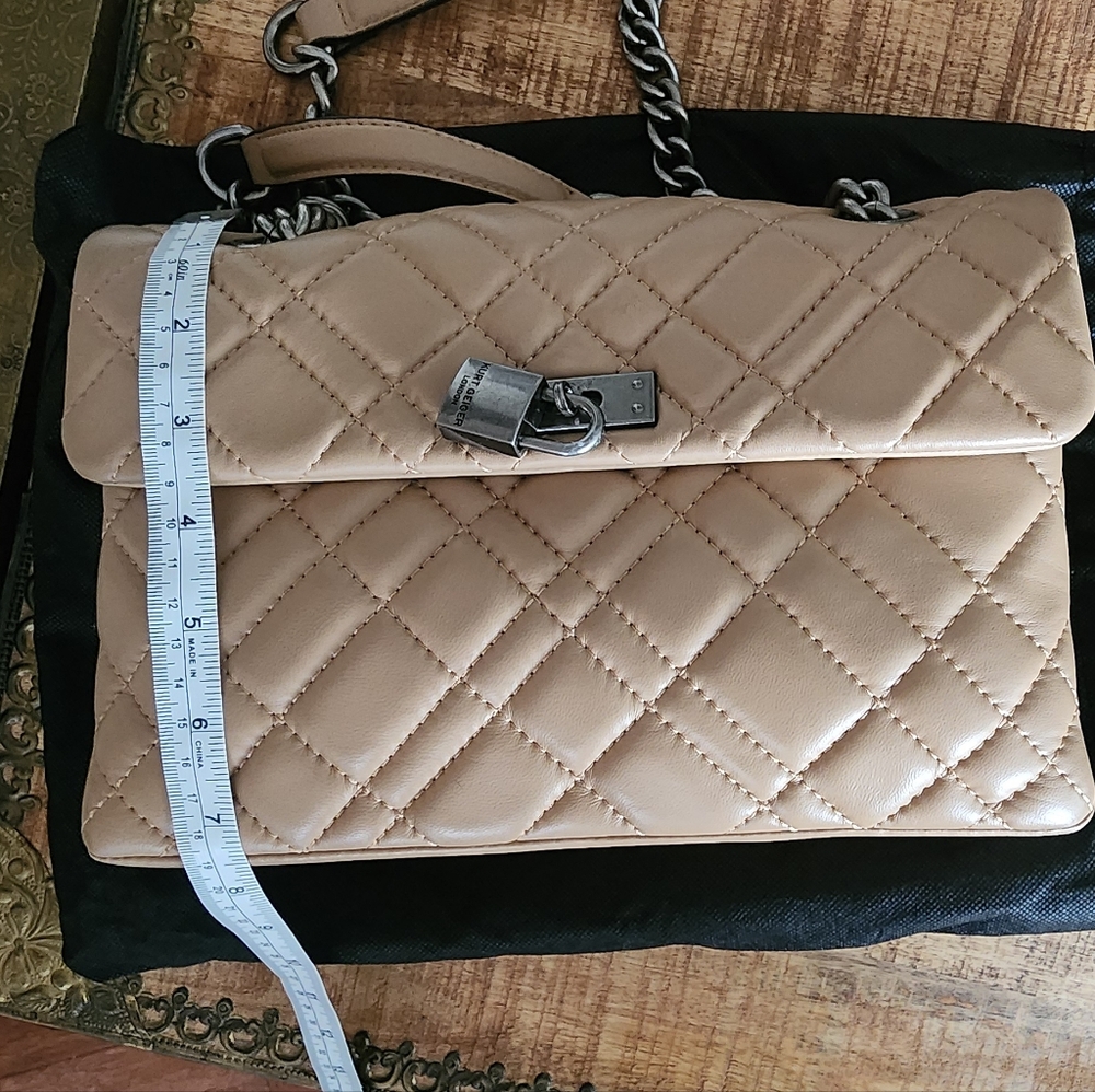 KURT GEIGER Brixton Diamond Quilted Leather Bag - Picture 15 of 16